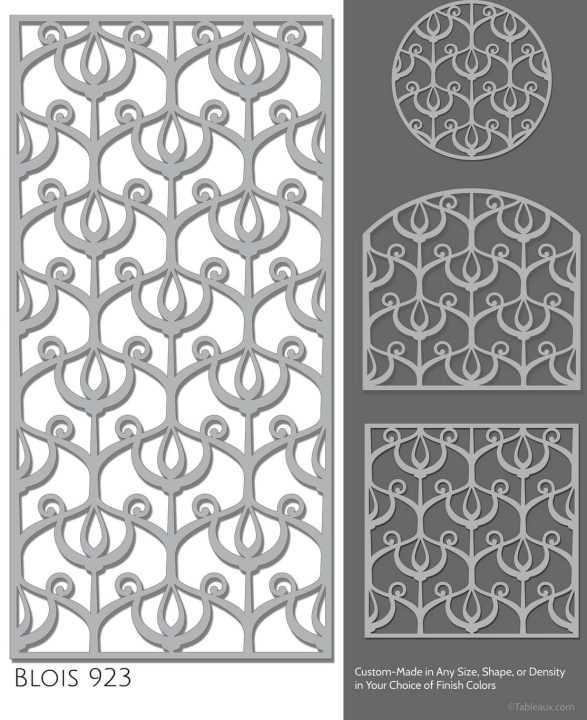 Tableaux Decorative Grilles Design Pattern "Blois"