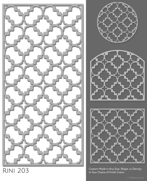 Tableaux Decorative Grilles Design Pattern "Rini"